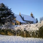 Walton East Church in the snow